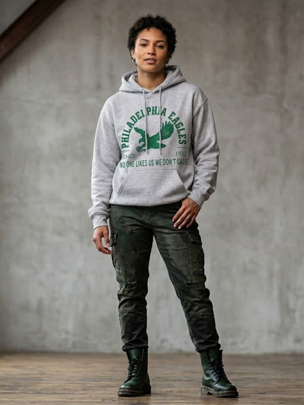 Philadelphia Eagles Gildan Gray Hoodie